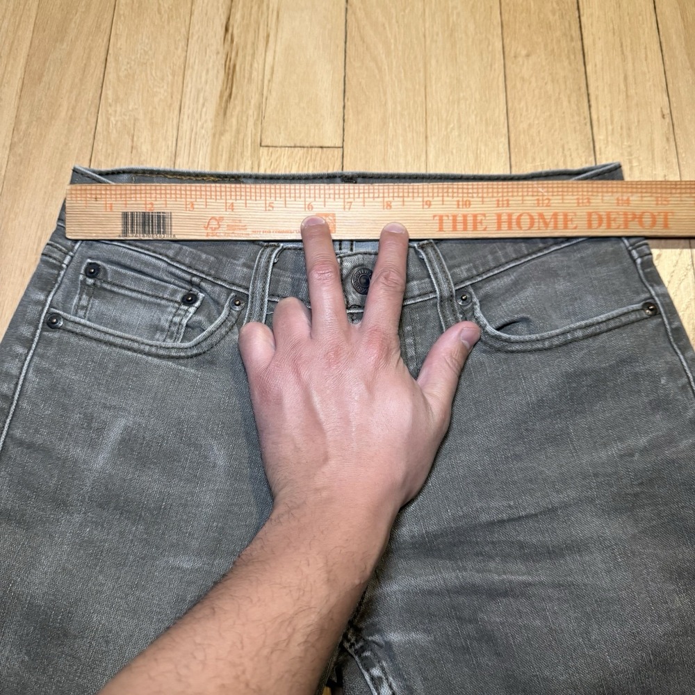 Levis‎ 511 Jeans Mens 29x30 Grayish Green Slim Straight Stretch Light Wash Denim - Picture 10 of 12